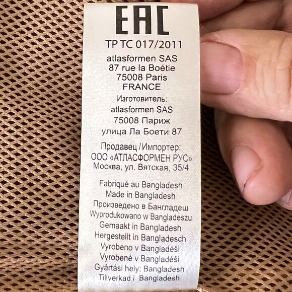 Atlas For Men Ochre Brown Safari Full-Zip Lightweight Jacket L Comfortable Poc - Picture 15 of 16